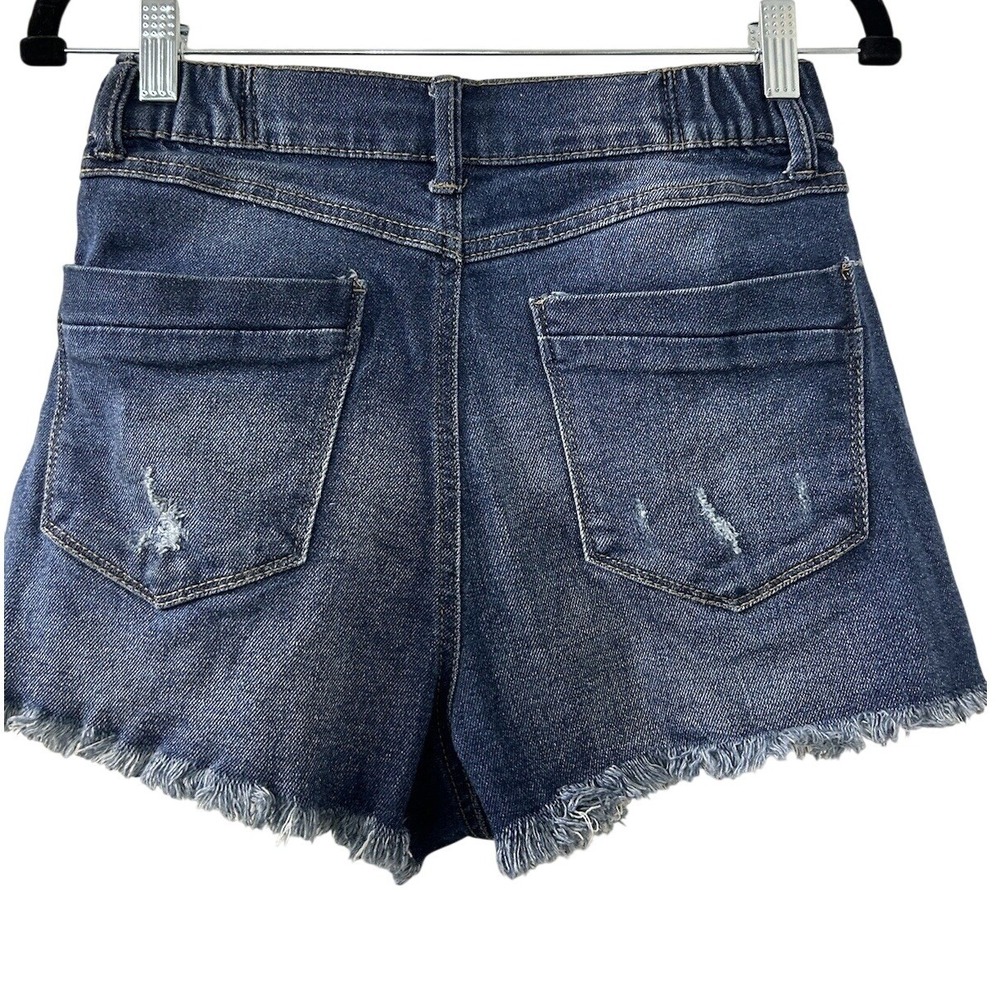 Sincerely Jules Distressed Shorts 9/29‎ Blue High Waisted Frayed Boho Grunge